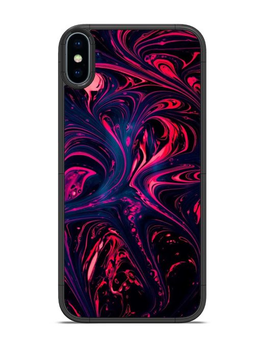 Abstract Background Glossy Metal Phone Cover for Apple Iphone Xs Zapvi