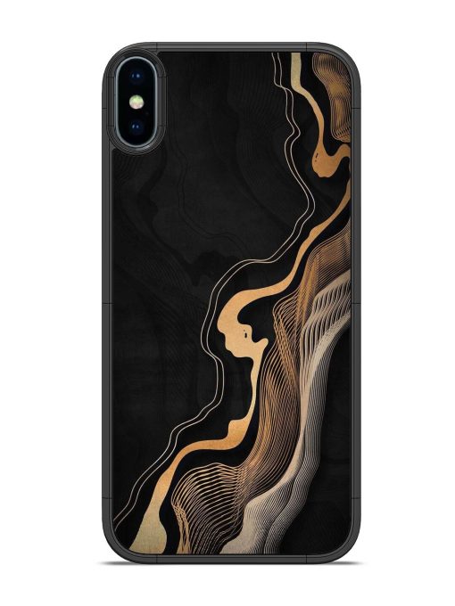 Abstract Art Glossy Metal TPU Phone Cover for Apple Iphone Xs Zapvi