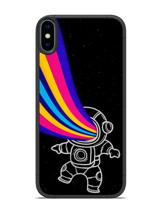 Astronaut Glossy Metal TPU Phone Cover for Apple Iphone Xs