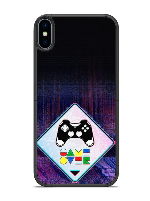 Game Over Glossy Metal Phone Cover for Apple Iphone Xs