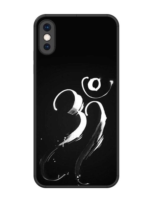 Om Logo Glossy Metal Phone Cover for Apple Iphone Xs Max Zapvi