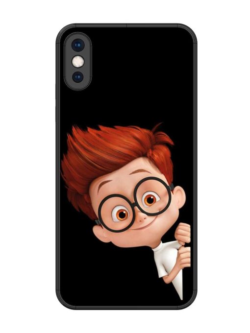 Smart Boy Cartoon Glossy Metal Phone Cover for Apple Iphone Xs Max Zapvi