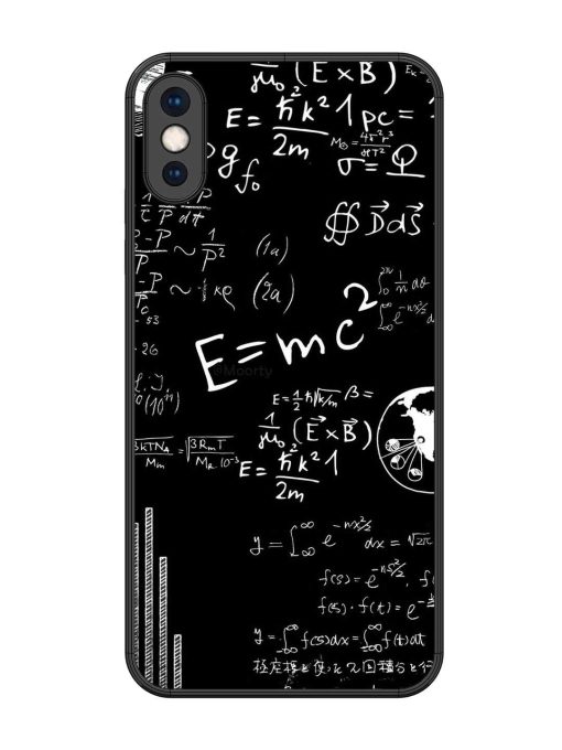 E=Mc2 Mass?Energy Equivalence Glossy Metal Phone Cover for Apple Iphone Xs Max