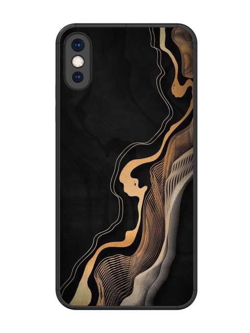 Abstract Art Glossy Metal TPU Phone Cover for Apple Iphone Xs Max Zapvi