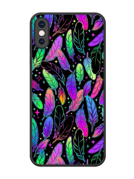 Bright Multi Colored Seamless Glossy Metal Phone Cover for Apple Iphone Xs Max