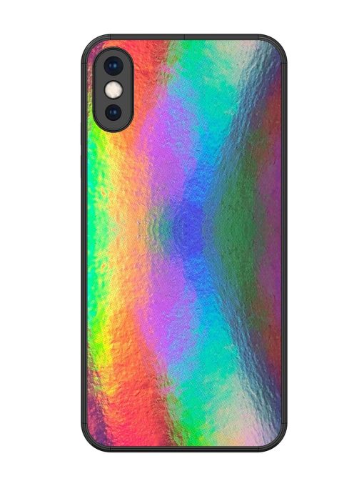 Colorful Holographic Background Glossy Metal TPU Phone Cover for Apple Iphone Xs Max Zapvi