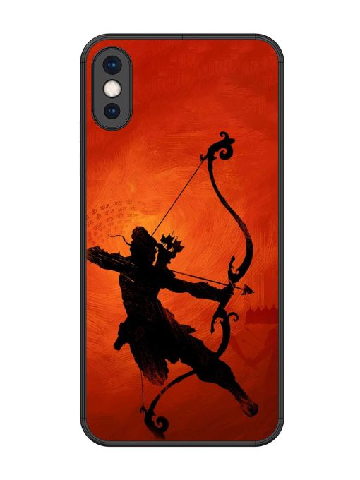 Illustration Lord Rama Glossy Metal Phone Cover for Apple Iphone Xs Max Zapvi