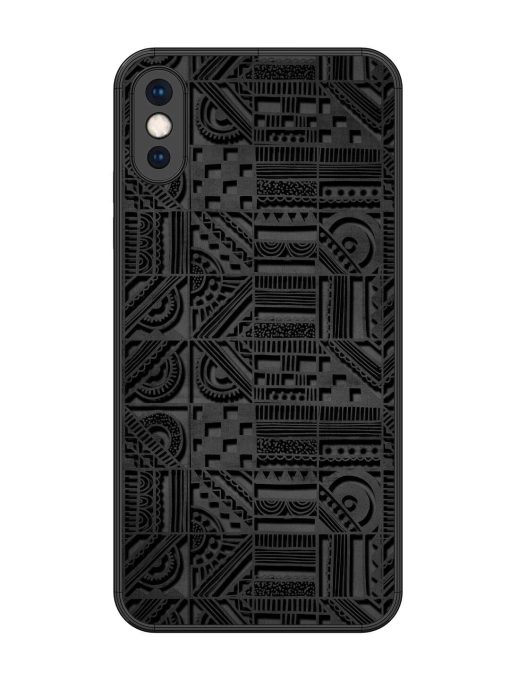 Seamless Pattern Glossy Metal Phone Cover for Apple Iphone Xs Max Zapvi