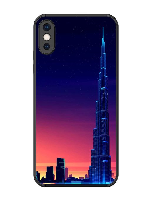 Burj Khalifa Abstract Glossy Metal Phone Cover for Apple Iphone Xs Max