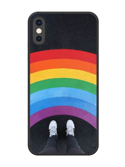 Legs Rainbow Glossy Metal TPU Phone Cover for Apple Iphone Xs Max Zapvi