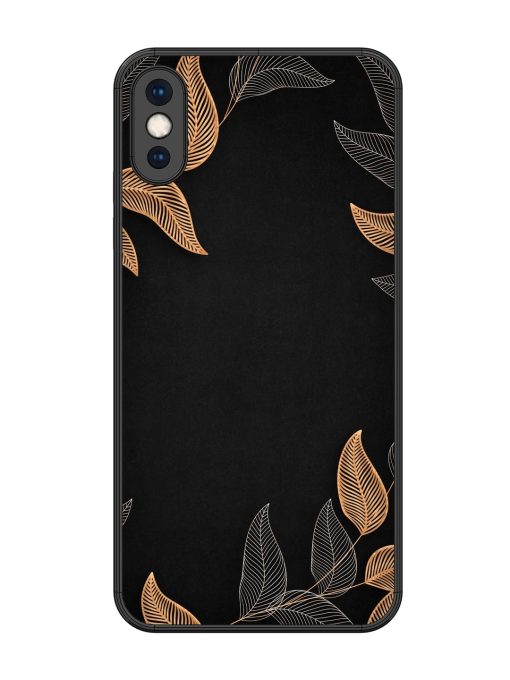 Foliage Art Glossy Metal Phone Cover for Apple Iphone Xs Max Zapvi