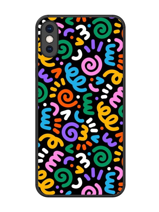 Colorful Seamless Vector Glossy Metal Phone Cover for Apple Iphone Xs Max Zapvi