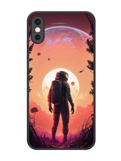 Red Sky At Morning Glossy Metal Phone Cover for Apple Iphone Xs Max