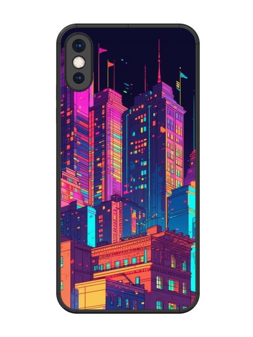 City View Glossy Metal Phone Cover for Apple Iphone Xs Max Zapvi