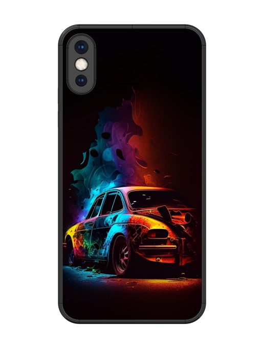 High Classic Car Art Glossy Metal Phone Cover for Apple Iphone Xs Max Zapvi