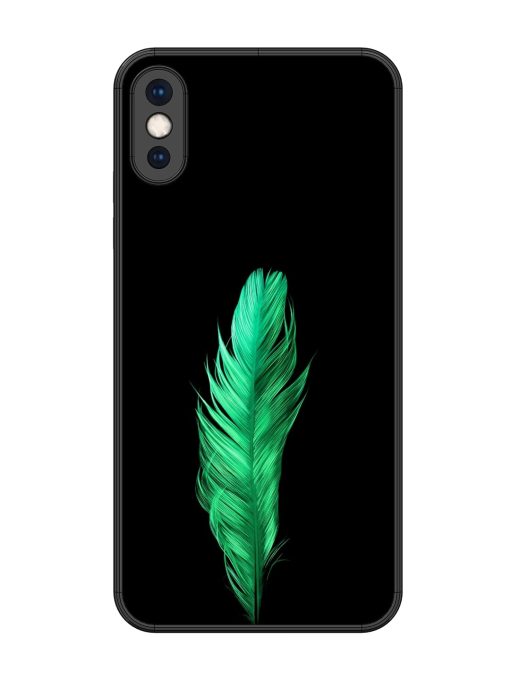 Feather Texture Glossy Metal Phone Cover for Apple Iphone Xs Max