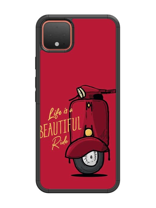 Life Is Beautiful Rides Glossy Metal Phone Cover for Google Pixel 4 Zapvi