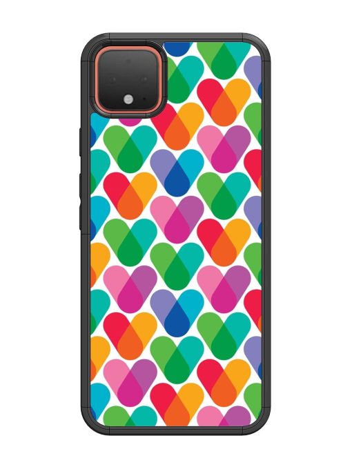 Overlapping Colors Colorful Glossy Metal TPU Phone Cover for Google Pixel 4 Zapvi