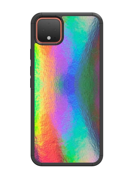 Colorful Holographic Background Glossy Metal TPU Phone Cover for Google Pixel 4 Zapvi