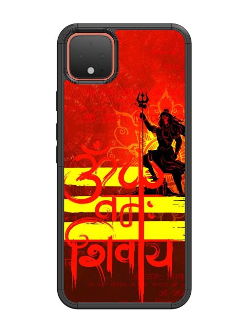 Illustration Lord Shiva Glossy Metal TPU Phone Cover for Google Pixel 4 Zapvi