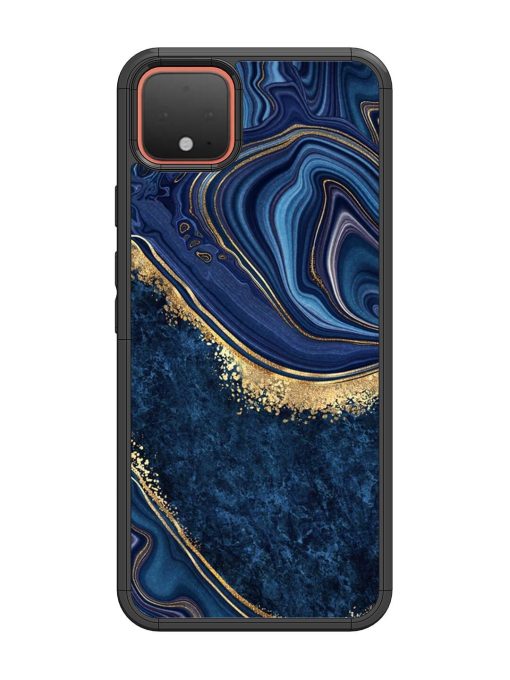 Abstract Background Blue Glossy Metal TPU Phone Cover for Google Pixel 4 Zapvi