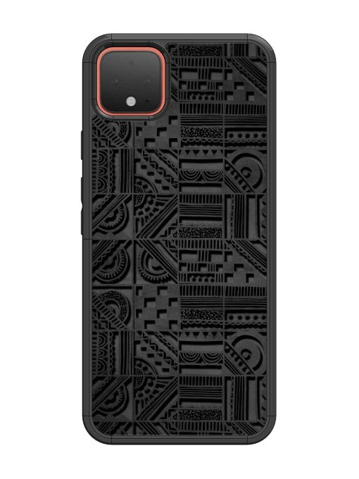 Seamless Pattern Glossy Metal Phone Cover for Google Pixel 4 Zapvi