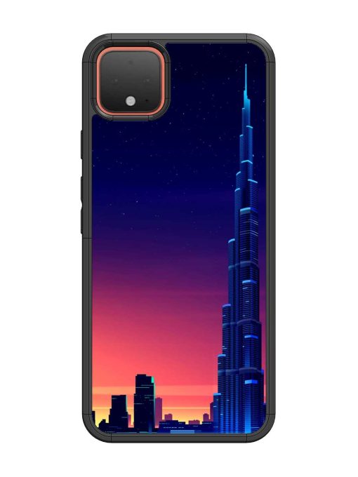 Burj Khalifa Abstract Glossy Metal Phone Cover for Google Pixel 4 Zapvi