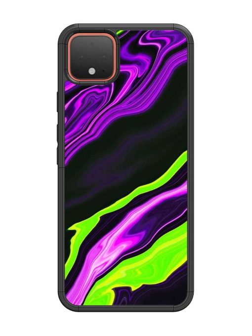 Bright Fluid Violet Glossy Metal Phone Cover for Google Pixel 4 Zapvi