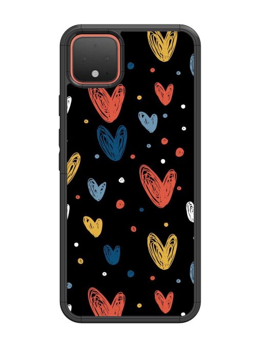 Happy Valentines Day Glossy Metal TPU Phone Cover for Google Pixel 4