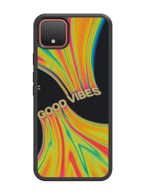 Good Vibes Glossy Metal Phone Cover for Google Pixel 4 Zapvi