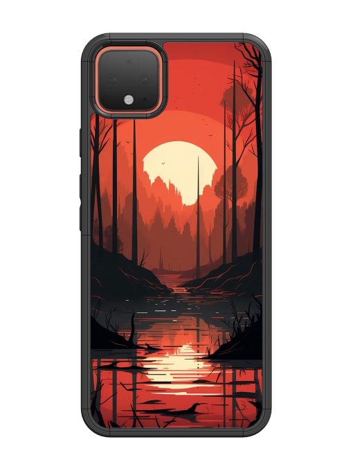 Natural Landscape Glossy Metal Phone Cover for Google Pixel 4