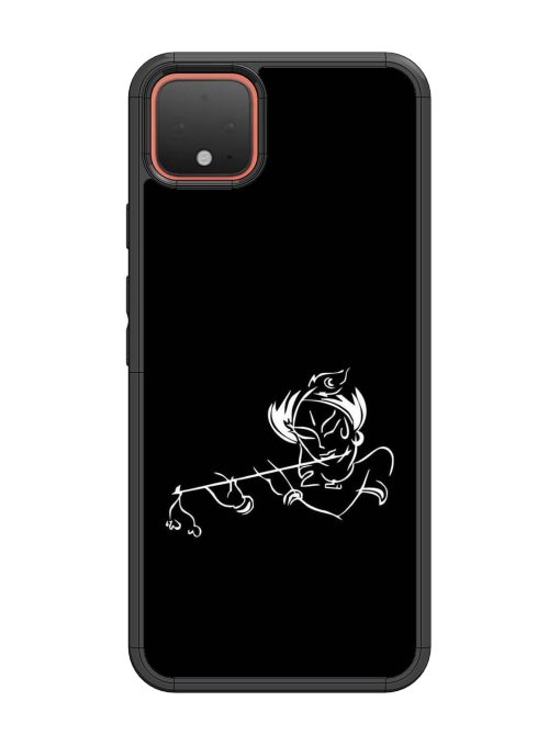 Krishna Flute Glossy Metal Phone Cover for Google Pixel 4 Zapvi