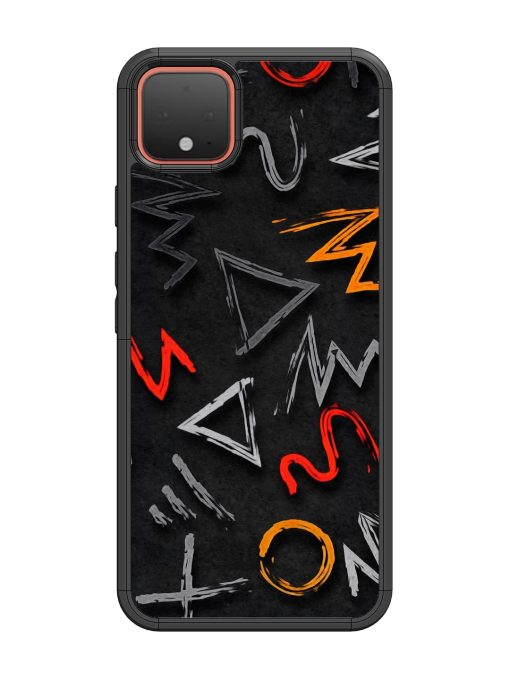 Grungy Graffiti Glossy Metal Phone Cover for Google Pixel 4 Zapvi