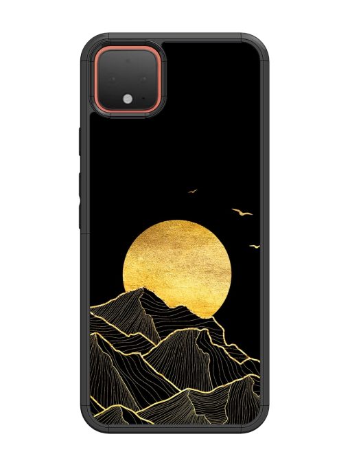 Golden Sunrise Glossy Metal Phone Cover for Google Pixel 4 Zapvi