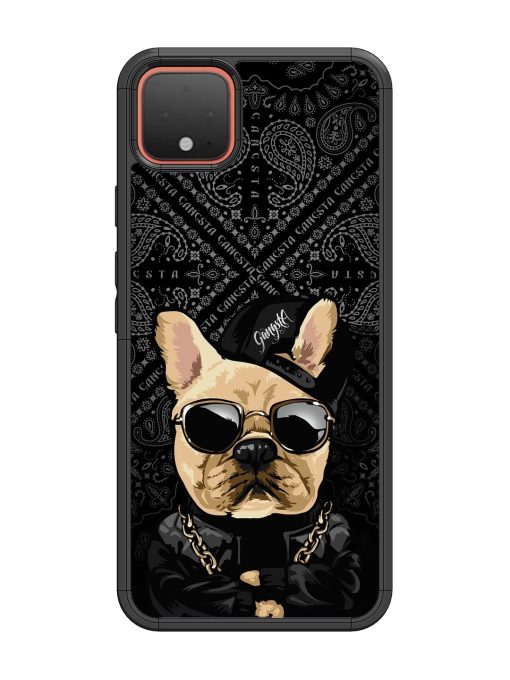 Gangsta Cool Sunmetales Dog Glossy Metal Phone Cover for Google Pixel 4 Zapvi