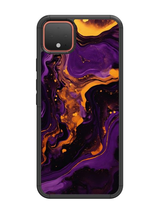 Painting Of A Purple Glossy Metal Phone Cover for Google Pixel 4