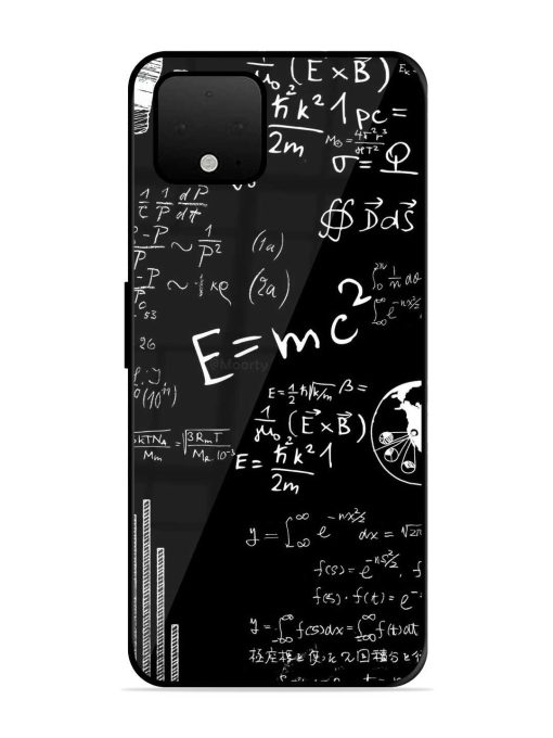 E=Mc2 Mass?Energy Equivalence Glossy Metal Phone Cover for Google Pixel 4 Xl