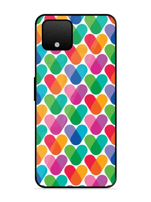 Overlapping Colors Colorful Glossy Metal TPU Phone Cover for Google Pixel 4 Xl Zapvi