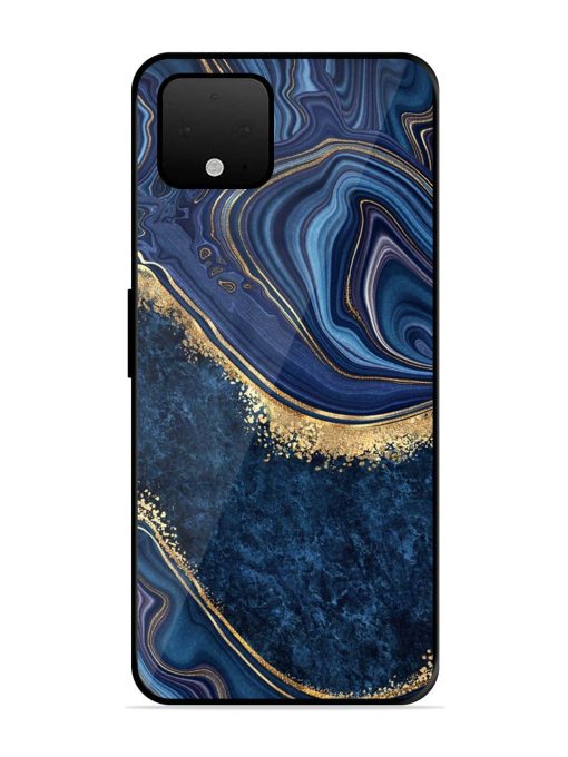 Abstract Background Blue Glossy Metal TPU Phone Cover for Google Pixel 4 Xl Zapvi