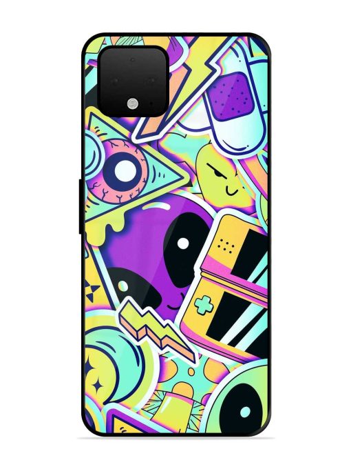 Scratch Art Glossy Metal Phone Cover for Google Pixel 4 Xl Zapvi