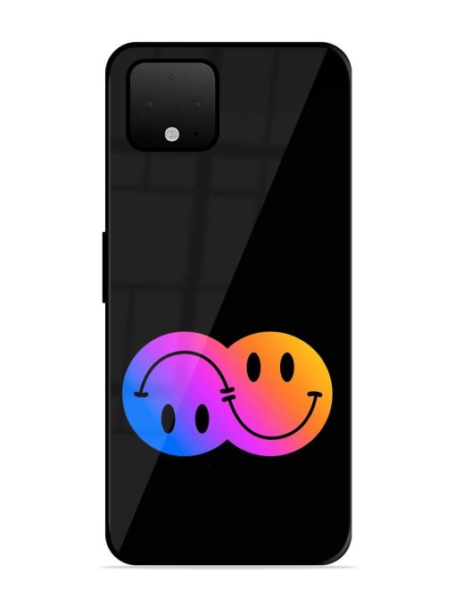 Gradient Smile Art Glossy Metal TPU Phone Cover for Google Pixel 4 Xl Zapvi