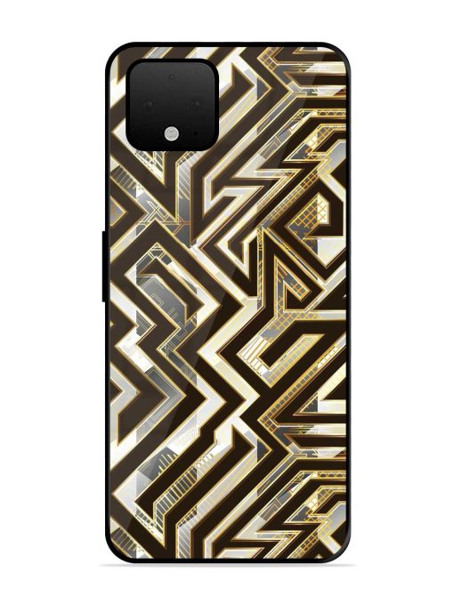 Technology Geometric Seamless Glossy Metal Phone Cover for Google Pixel 4 Xl Zapvi