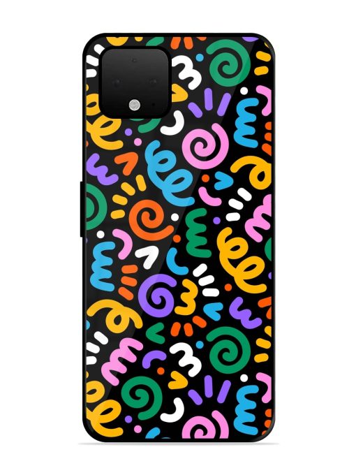 Colorful Seamless Vector Glossy Metal Phone Cover for Google Pixel 4 Xl Zapvi