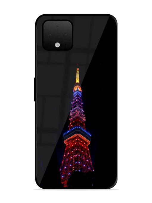 Eiffel Tower Night View Glossy Metal Phone Cover for Google Pixel 4 Xl Zapvi