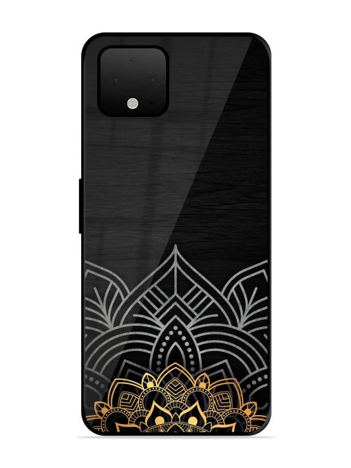 Decorative Golden Pattern Glossy Metal Phone Cover for Google Pixel 4 Xl Zapvi