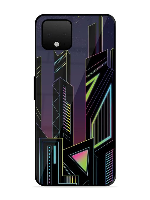 Neon Dreamscape Glossy Metal Phone Cover for Google Pixel 4 Xl