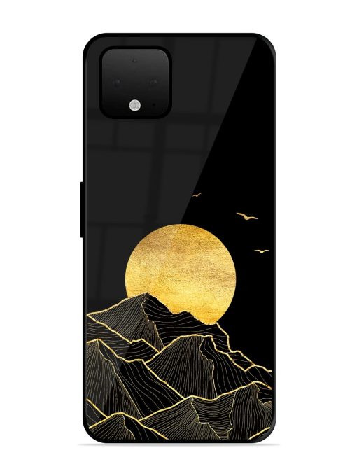 Golden Sunrise Glossy Metal Phone Cover for Google Pixel 4 Xl Zapvi