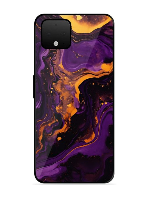 Painting Of A Purple Glossy Metal Phone Cover for Google Pixel 4 Xl Zapvi