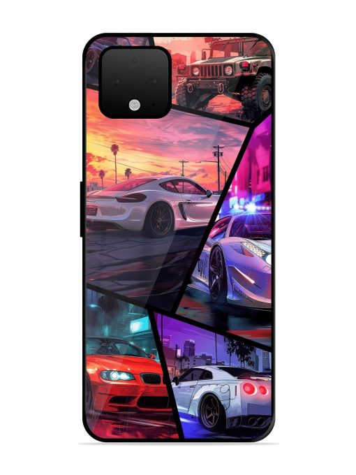 Ride In Pixels Glossy Metal Phone Cover for Google Pixel 4 Xl