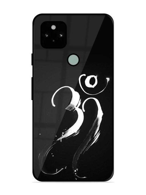 Om Logo Glossy Metal Phone Cover for Google Pixel 5